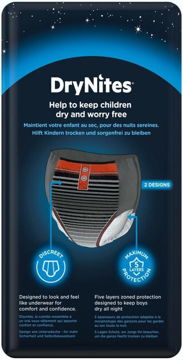 Huggies Incontinentie Luiers Drynites Boy 8-15jaar 9-Luiers