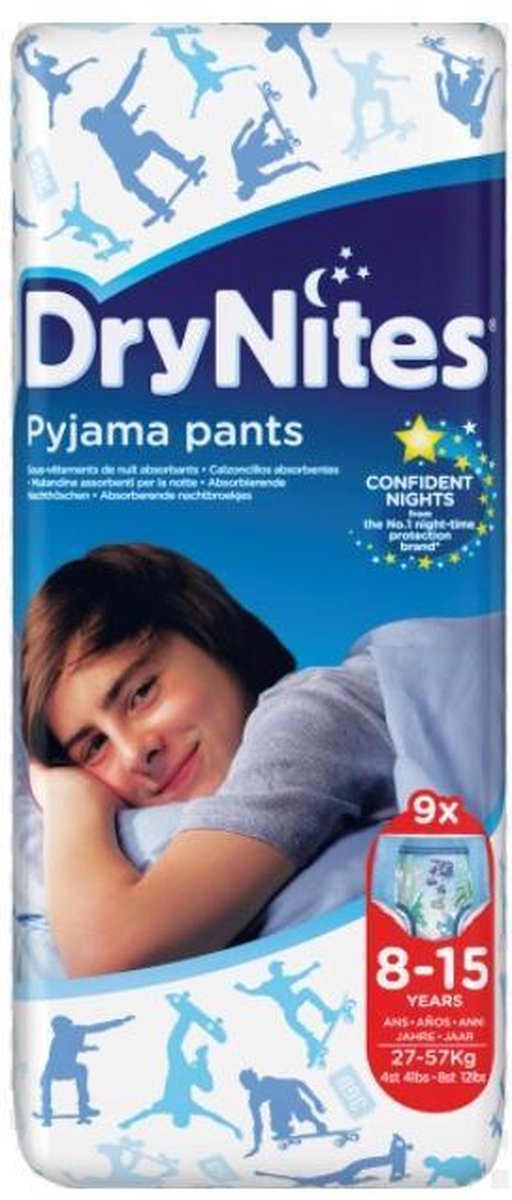 Huggies Incontinentie Luiers Drynites Boy 8-15jaar 9-Luiers