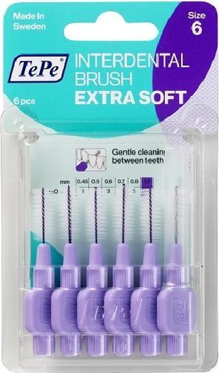 Tepe Interdentale Ragers Extra Soft 1.1mm Lichtlila 6stuks