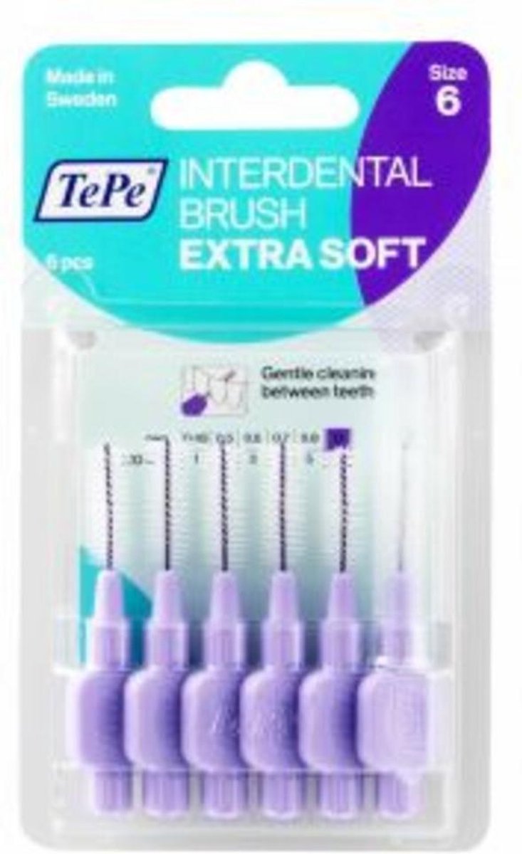 Tepe Interdentale Ragers Extra Soft 1.1mm Lichtlila 6stuks