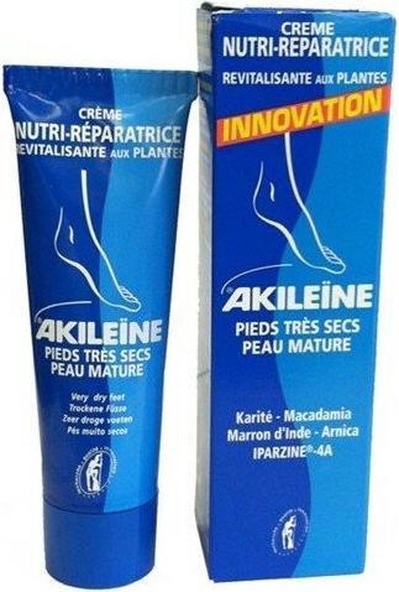 Akileine Creme Droge Voeten Vochtinbrengend 50ml - Blauw