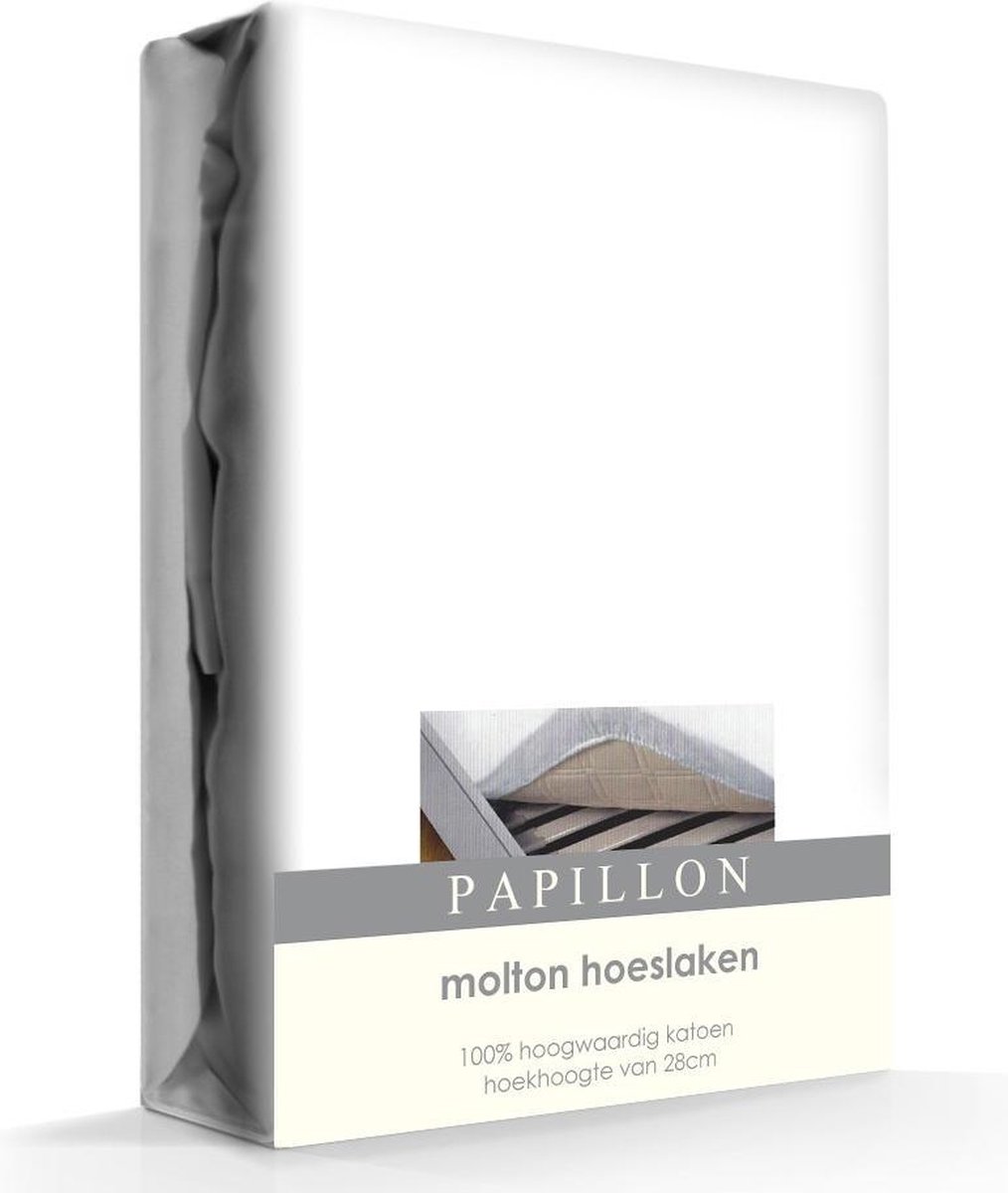 Papillon Molton Hoeslaken Katoen -160 X 200 Cm