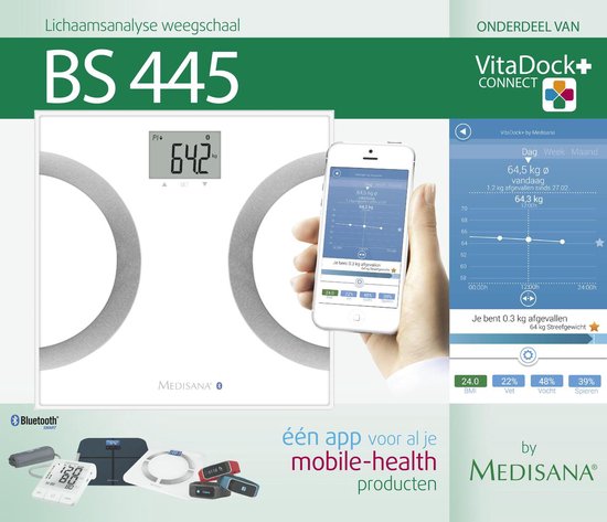 Medisana Connect Bs 445 Lichaamsanalyse Weegschaal - Wit