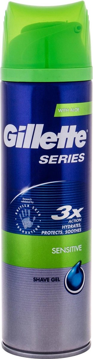 Gillette 200ml Series Scheergel Gevoelige Huid met Aloe Vera