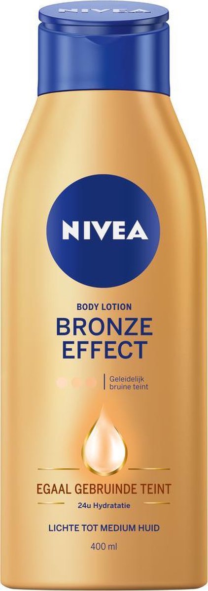 Nivea Bodylotion Bronze Effect Progressiefende Lichte Tot Medium Huid - Bruin