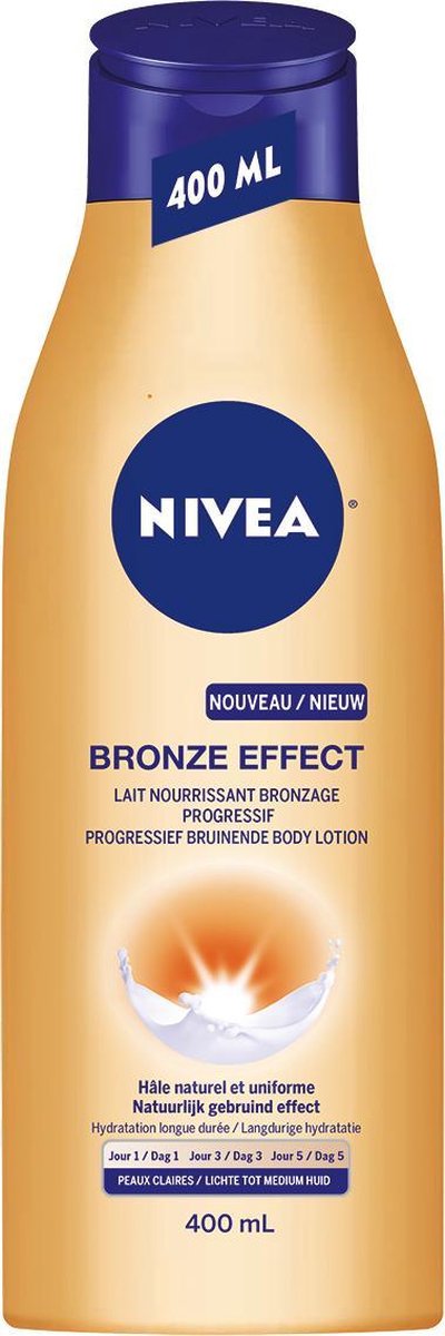 Nivea Bodylotion Bronze Effect Progressiefende Lichte Tot Medium Huid - Bruin