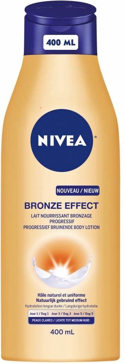 Nivea Bodylotion Bronze Effect Progressiefende Lichte Tot Medium Huid - Bruin