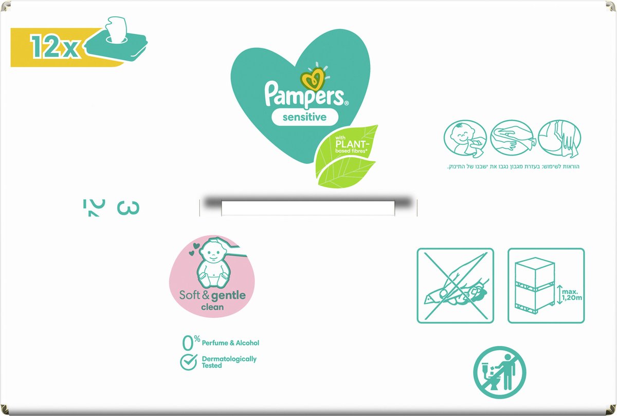 Pampers Billendoekjes Babydoekjes Sensitive Protect Navulling Bestekoop - 624 Stuks