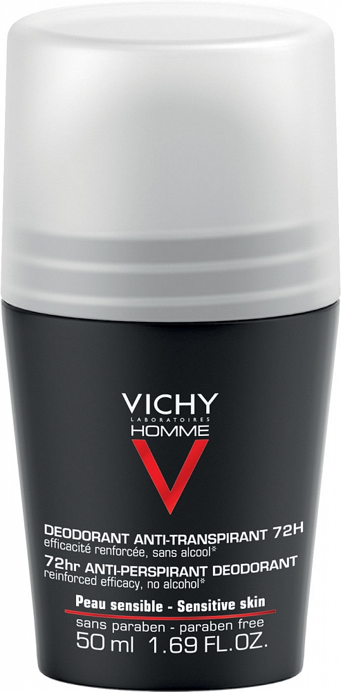 Vichy Homme Deodorant Roller 72 Uur 50ml