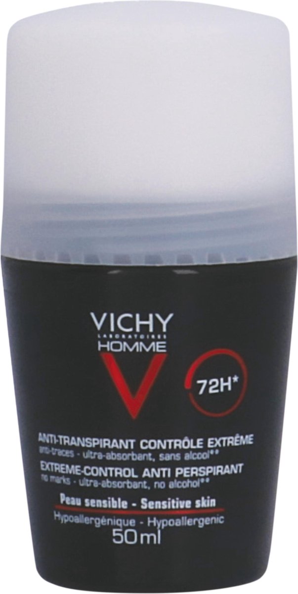 Vichy Homme Deodorant Roller 72 Uur 50ml