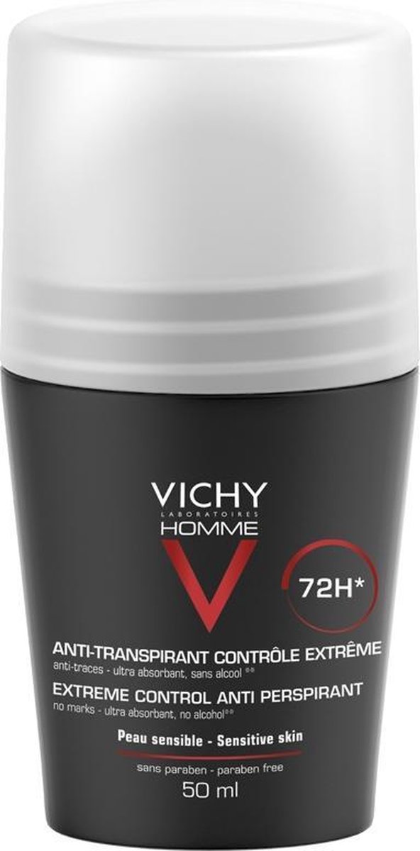 Vichy Homme Deodorant Roller 72 Uur 50ml