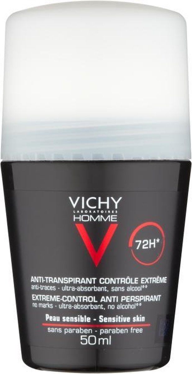Vichy Homme Deodorant Roller 72 Uur 50ml
