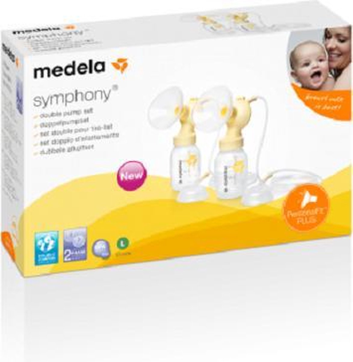 Medela Symphony Dubbele Afkolfset - Maat M 24mm Set