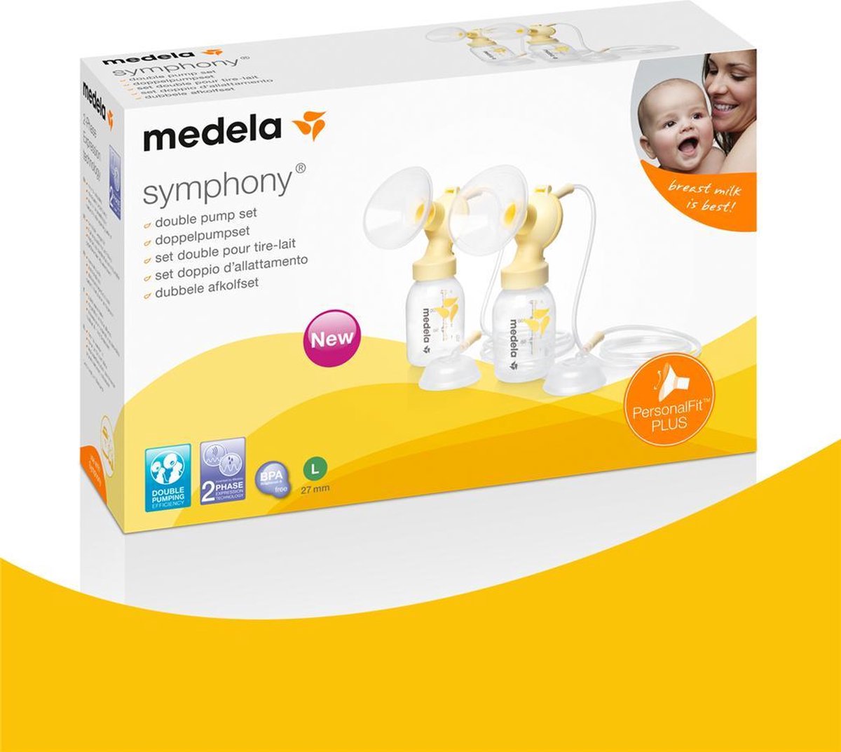 Medela Symphony Dubbele Afkolfset - Maat M 24mm Set