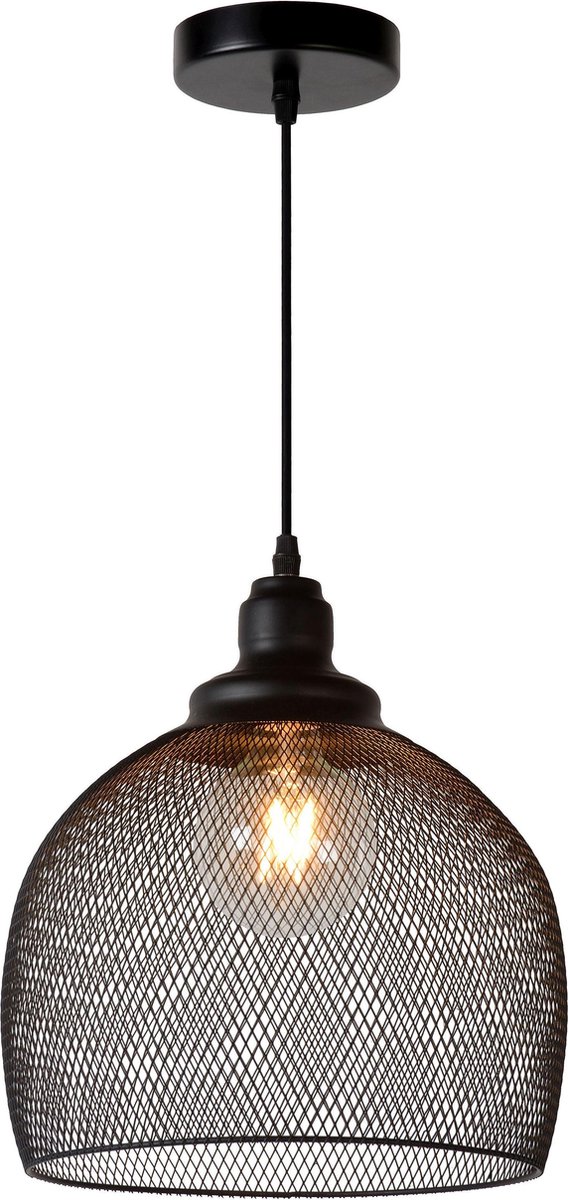 Lucide Mesh Hanglamp Ø 28 cm - Zwart