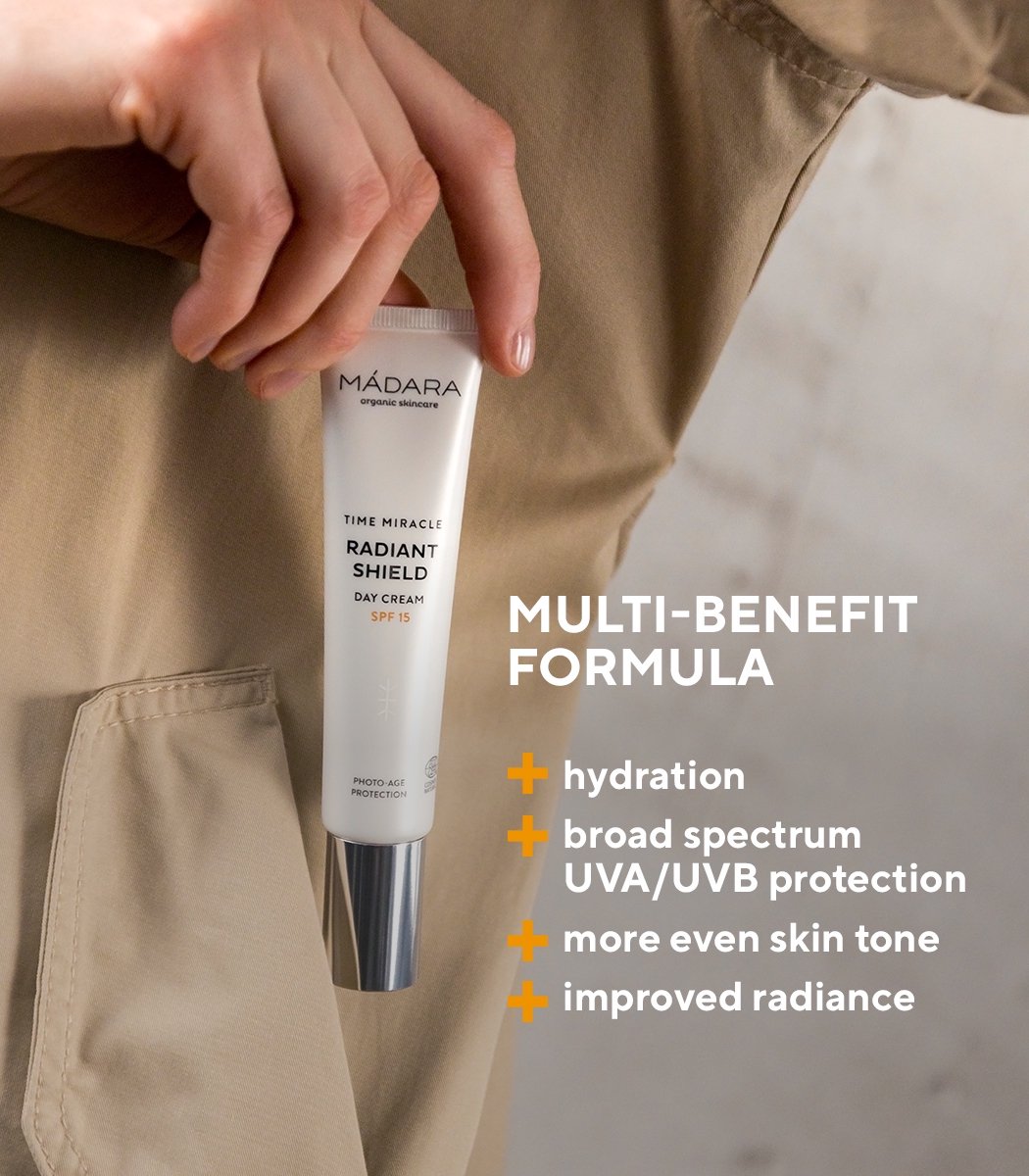 MÁDARA TIME MIRACLE Ultimate facelift dag crème SPF15 Zonbescherming 40ml