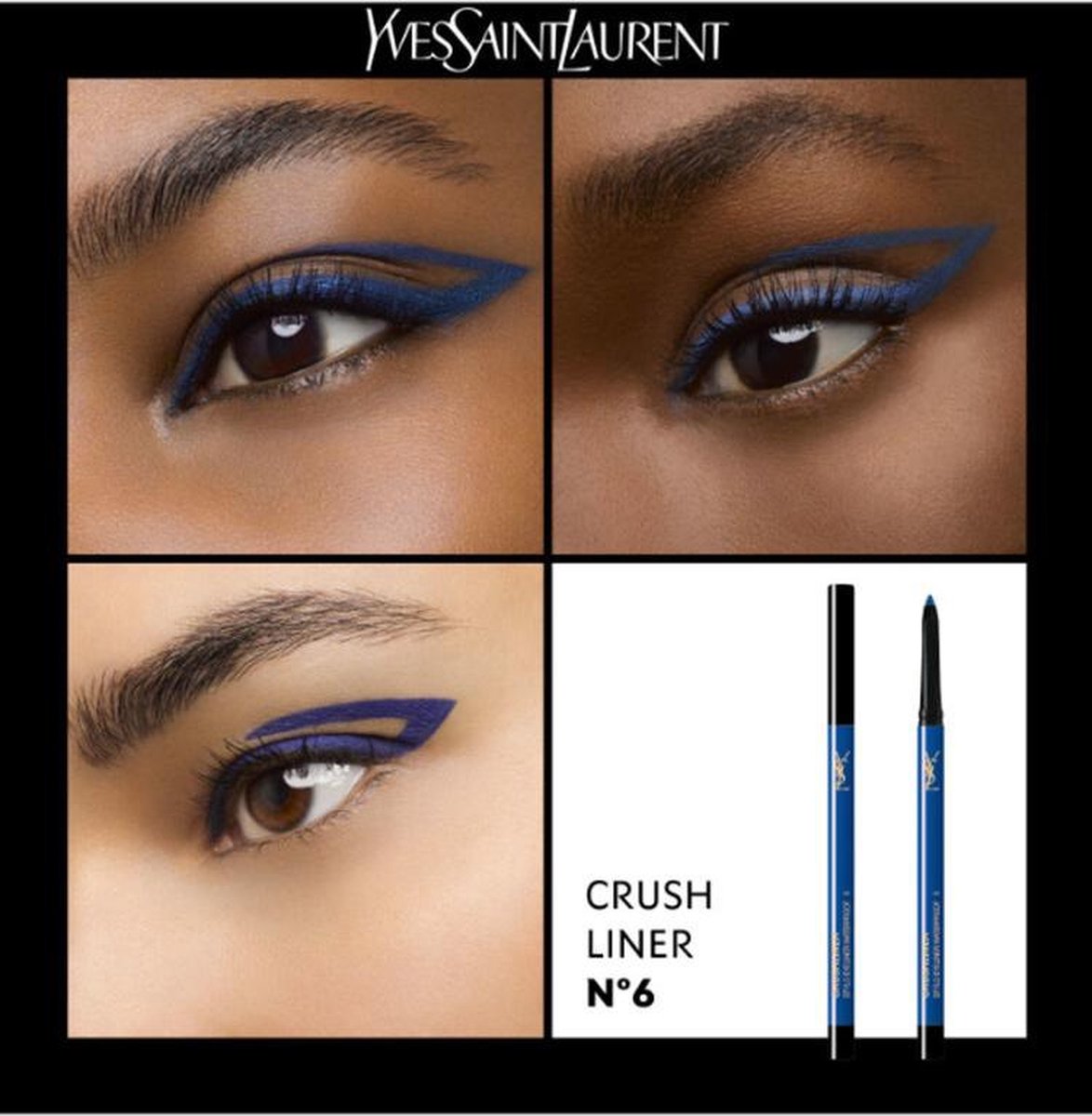 Yves Saint Laurent Nr. 6 - Bleu Enigmatique Crushliner Eyestylo Oogpotlood 0.35 g - Zwart