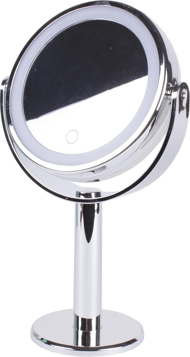 Benson LED Make-Up Spiegel Chroom - 2 Zijdig