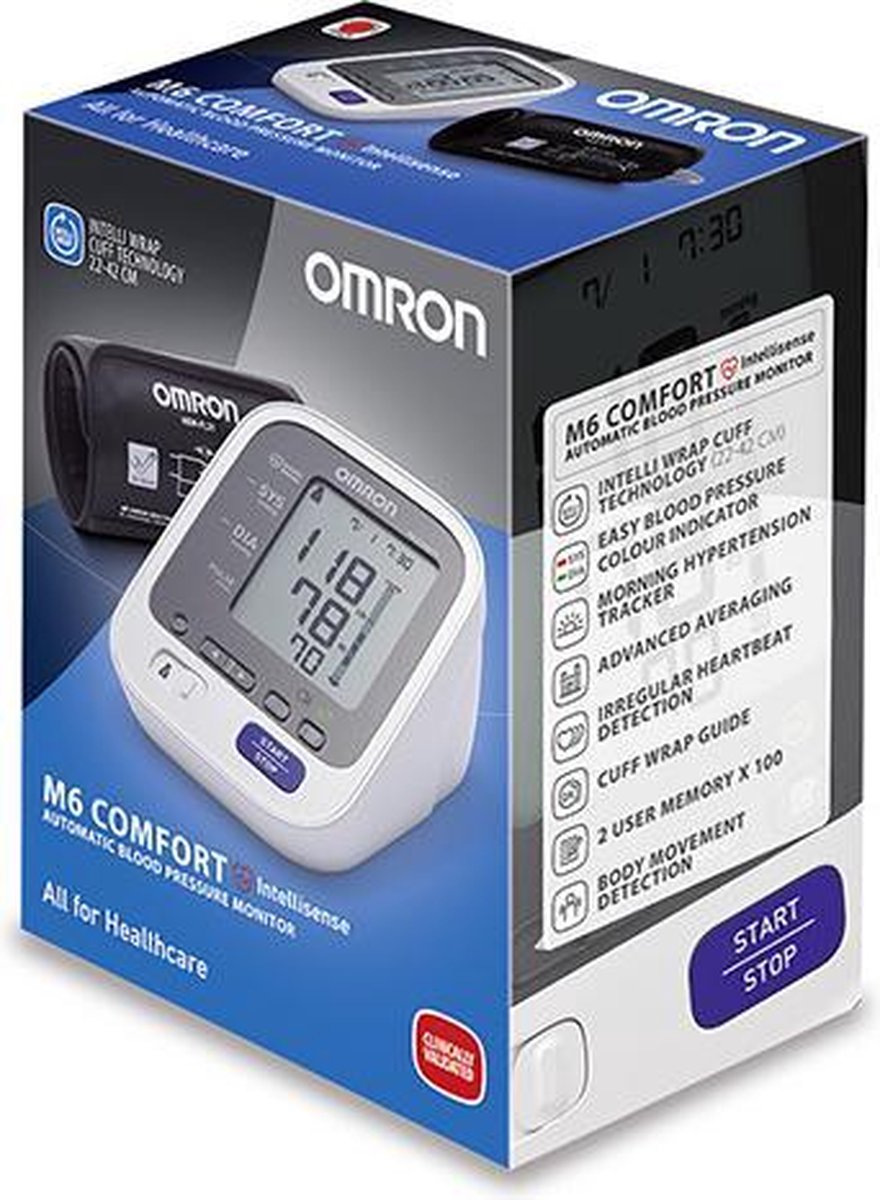 Omron Bloeddruk Meter M6 Comfort (2014) - 299 mm HG