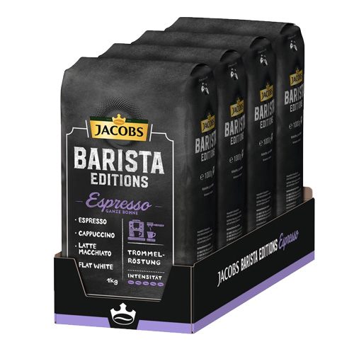 Jacobs - Barista Editions Espresso Bonen - 4x 1kg