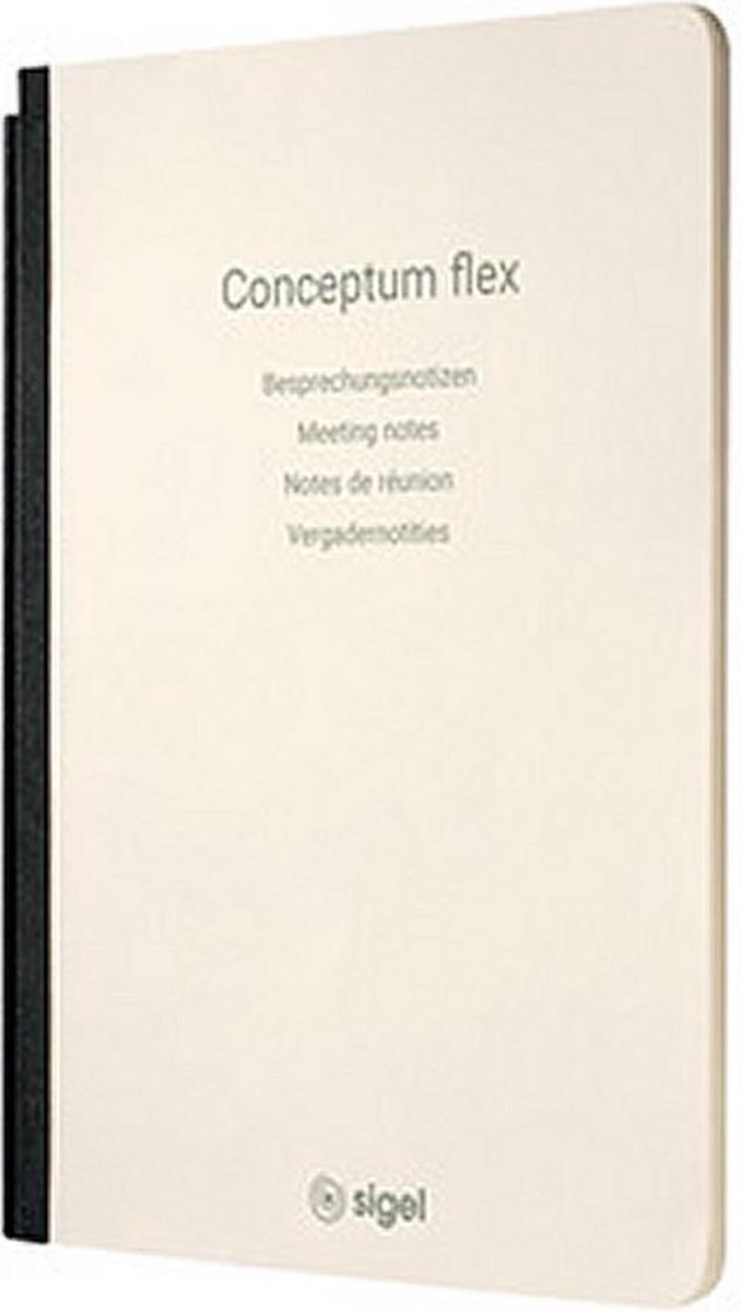 Sigel notitieblok Conceptum A4 gespreksnotities crème 92 pagina&apos;s - Beige