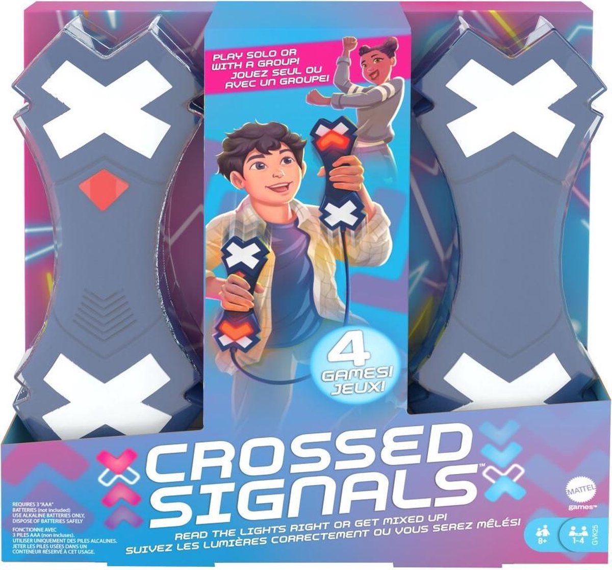 Mattel spel Crossed Signals junior 45 x 25 cm - Blauw