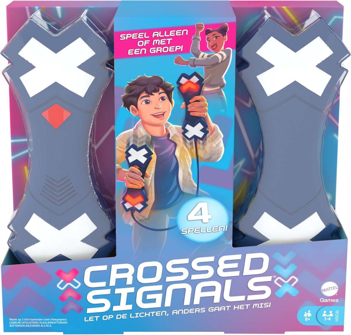 Mattel spel Crossed Signals junior 45 x 25 cm - Blauw