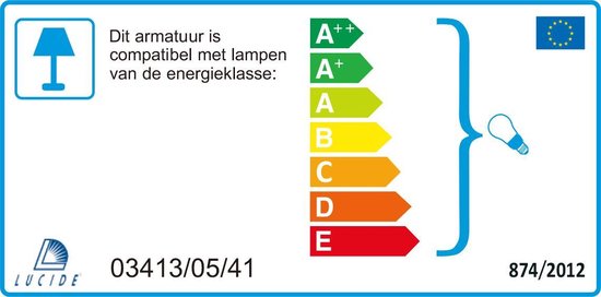 Lucide Possio Hanglamp - Bruin