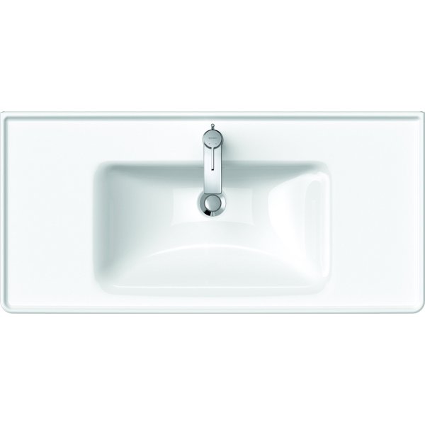 Duravit D-Neo wastafel 100.5x48x17cm 1 kraangat rechthoek Keramiek 2367100000 - Blanco