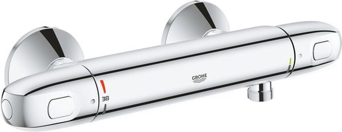 Grohe Grohtherm 1000 douchethermostaat HOH=15cm met koppelingen chroom 34814003