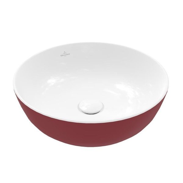 Villeroy & Boch Artis opzetwastafel 43cm rond bordeaux 417943bcs9