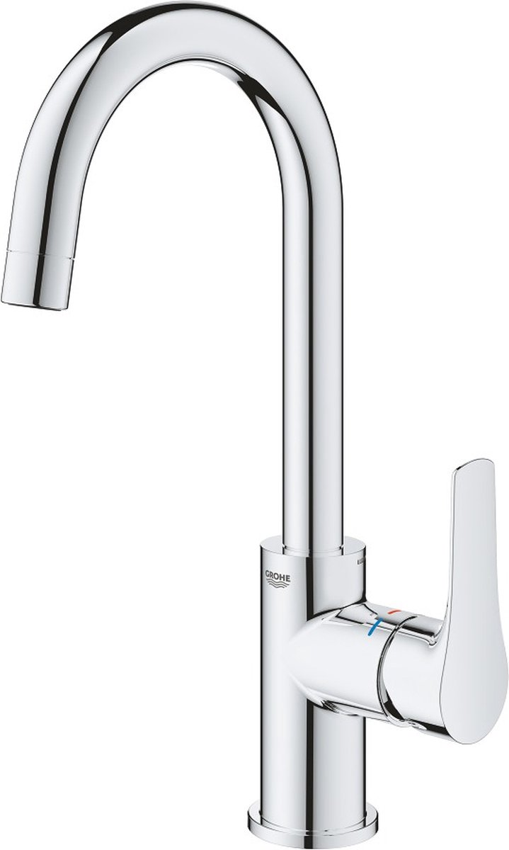 Grohe Eurosmart wastafelmengkraan 311x208x140mm met waste Chroom 23537003