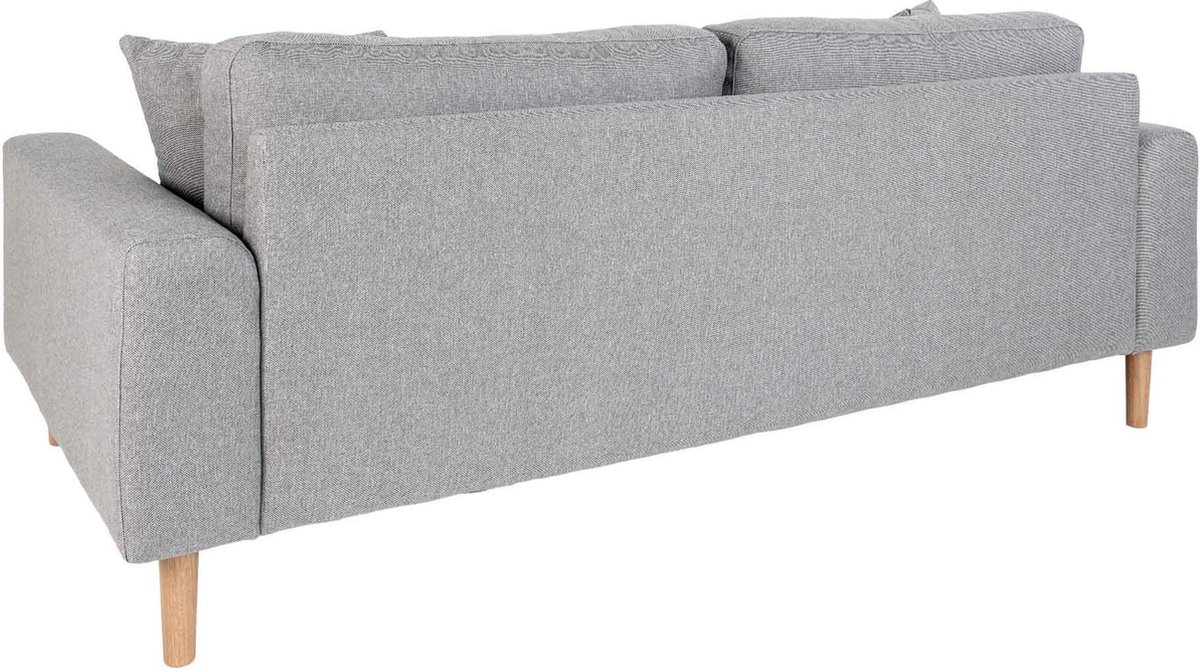 House Nordic 2,5 Zitsbank in licht "Lido" - L93xB180xH76 CM - Grijs