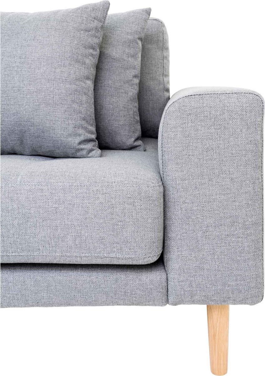 House Nordic Lounge Bank links gericht in licht "Lido" - L170-92xB290xH76 CM - Grijs