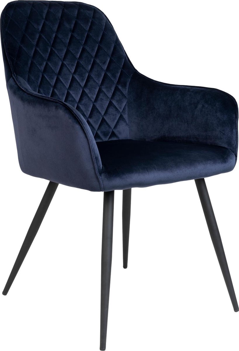 House Nordic Moderne eetkamerstoel in het "Harbo" L65xB57xH87 CM - Blauw