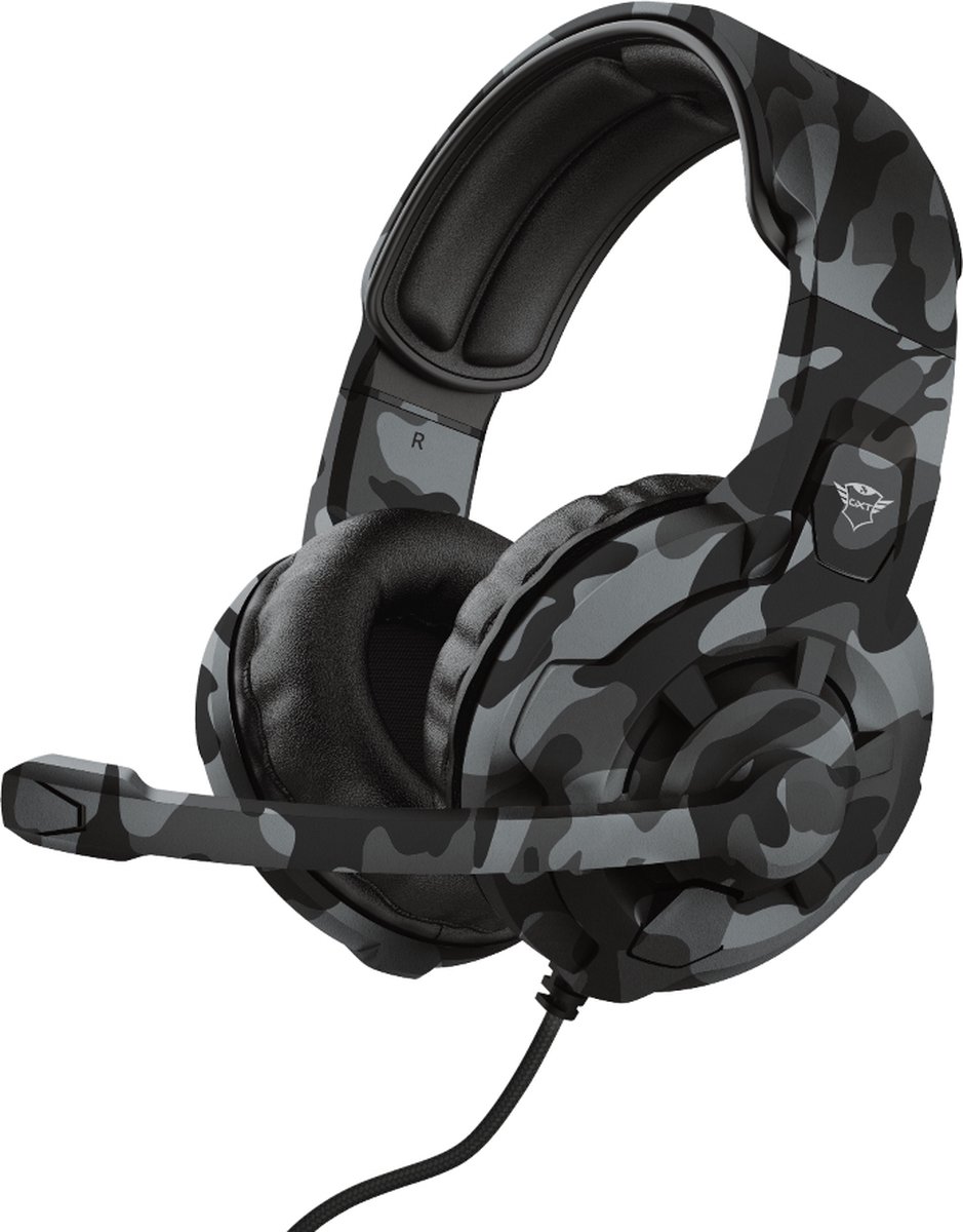Trust GXT 411C Radius Multi-platform gamingheadset - Camo - Zwart