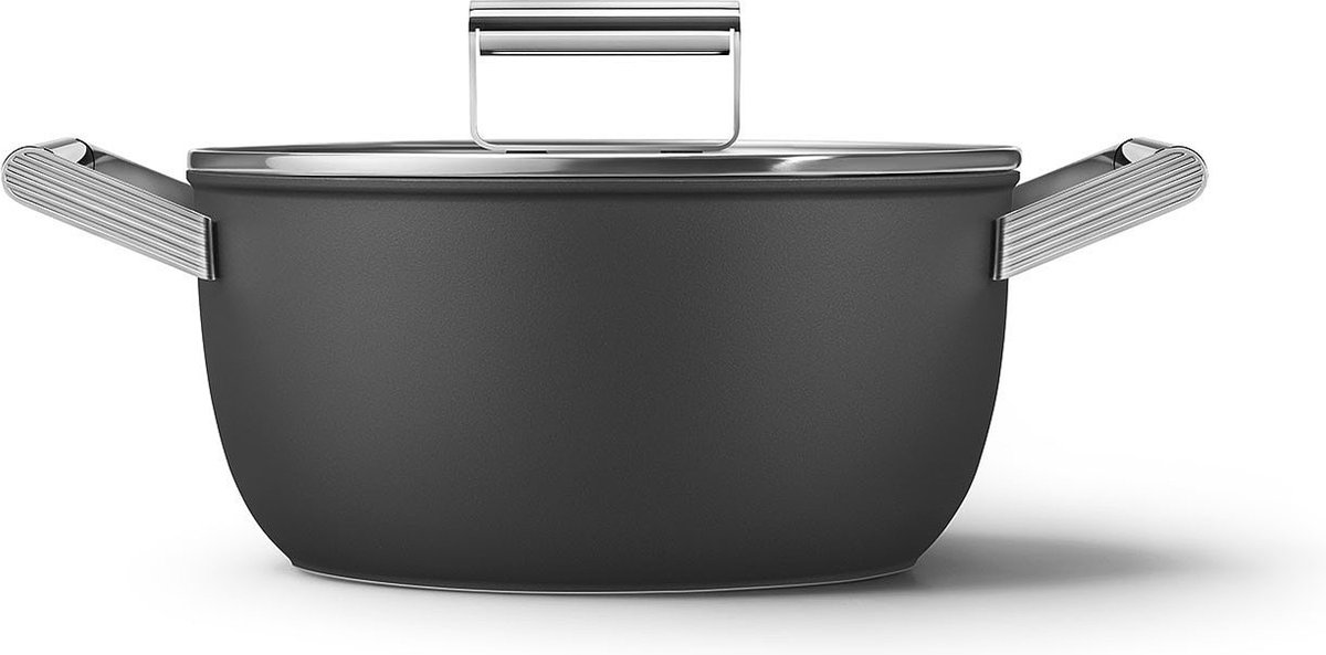 SMEG Kookpan 24 cm - Zwart