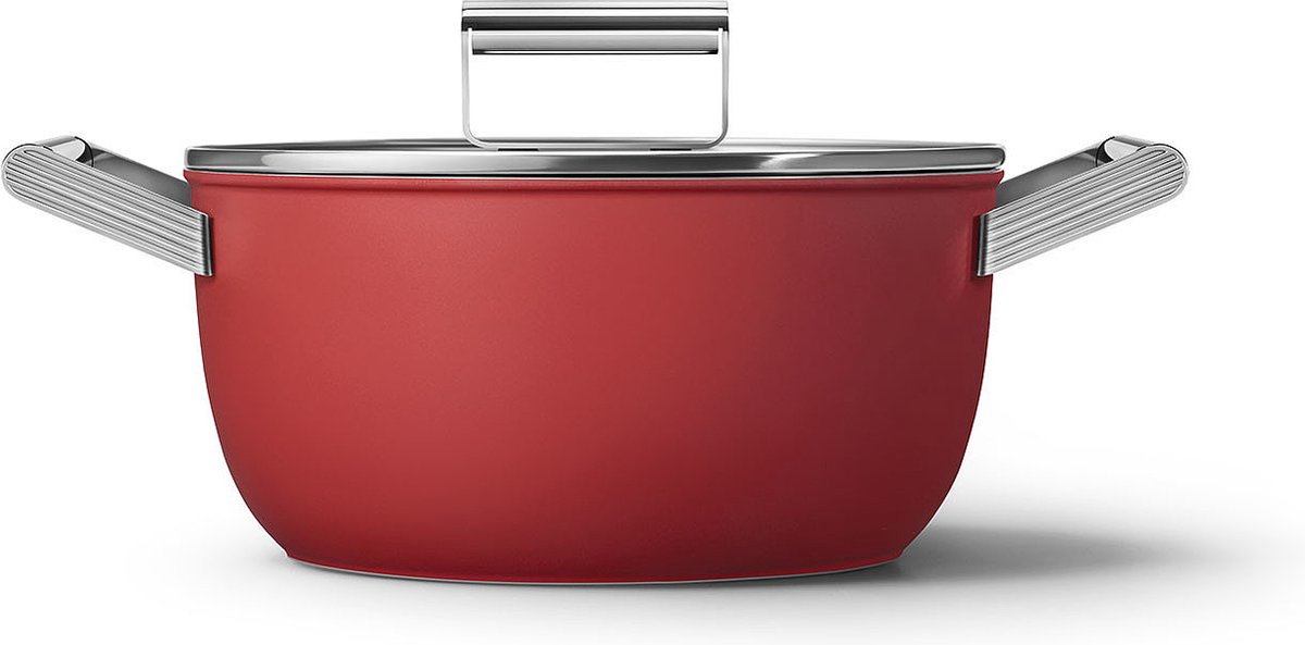 SMEG Kookpan 24 cm - Rood