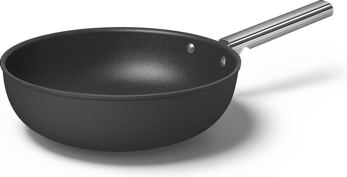 SMEG Wokpan 30 cm - Zwart