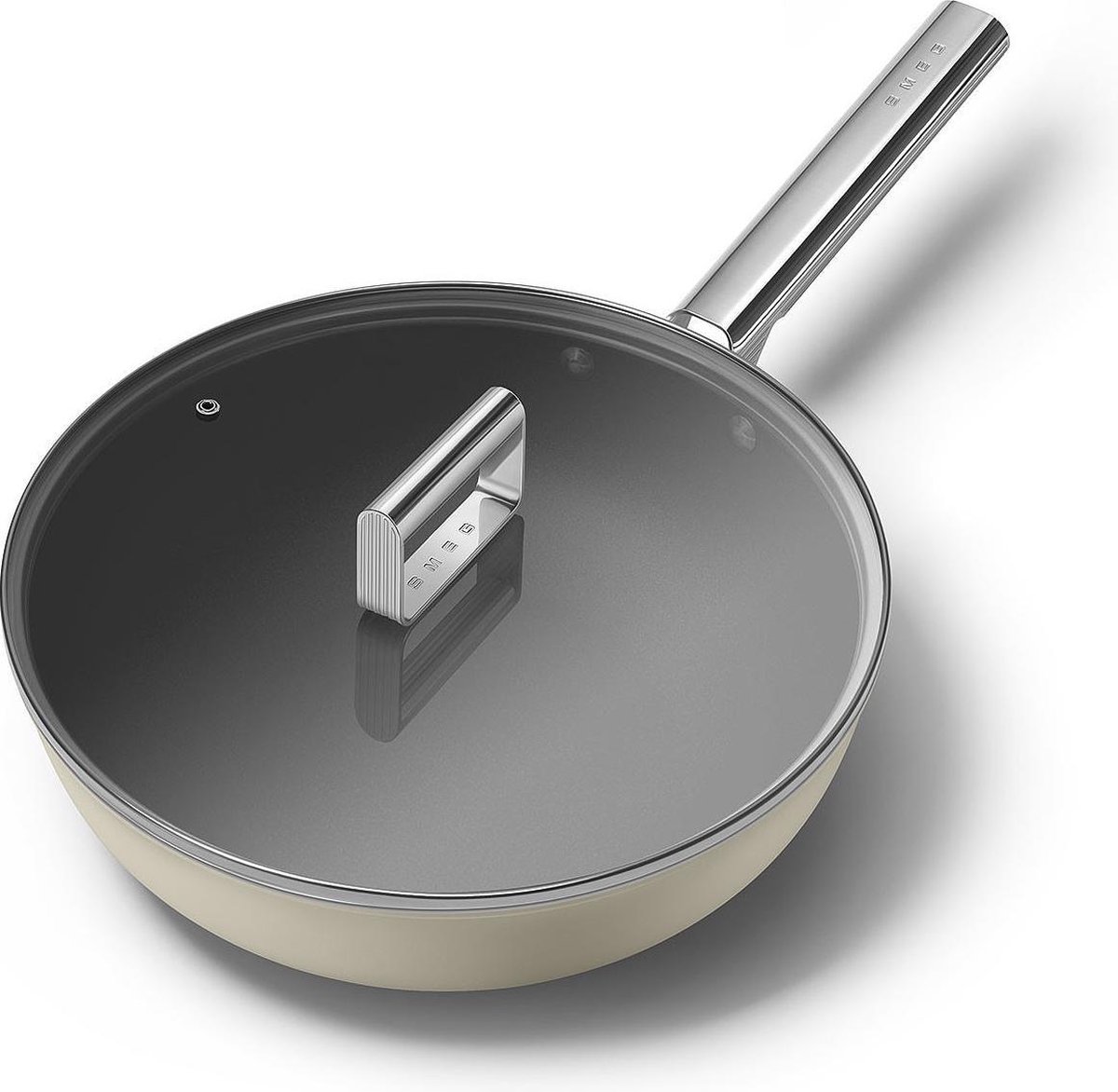 SMEG Wokpan 30 cm Crème