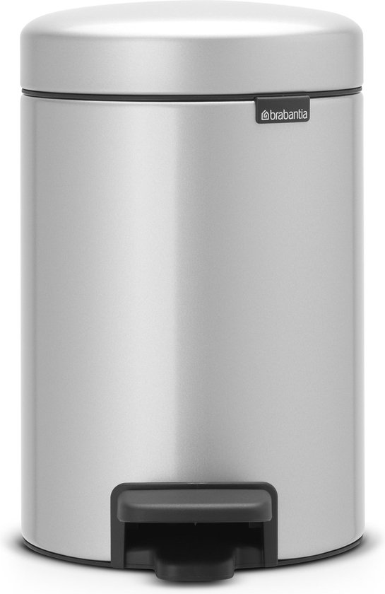 Brabantia Newicon Pedaalemmer 3 L - Metallic Grey - Grijs