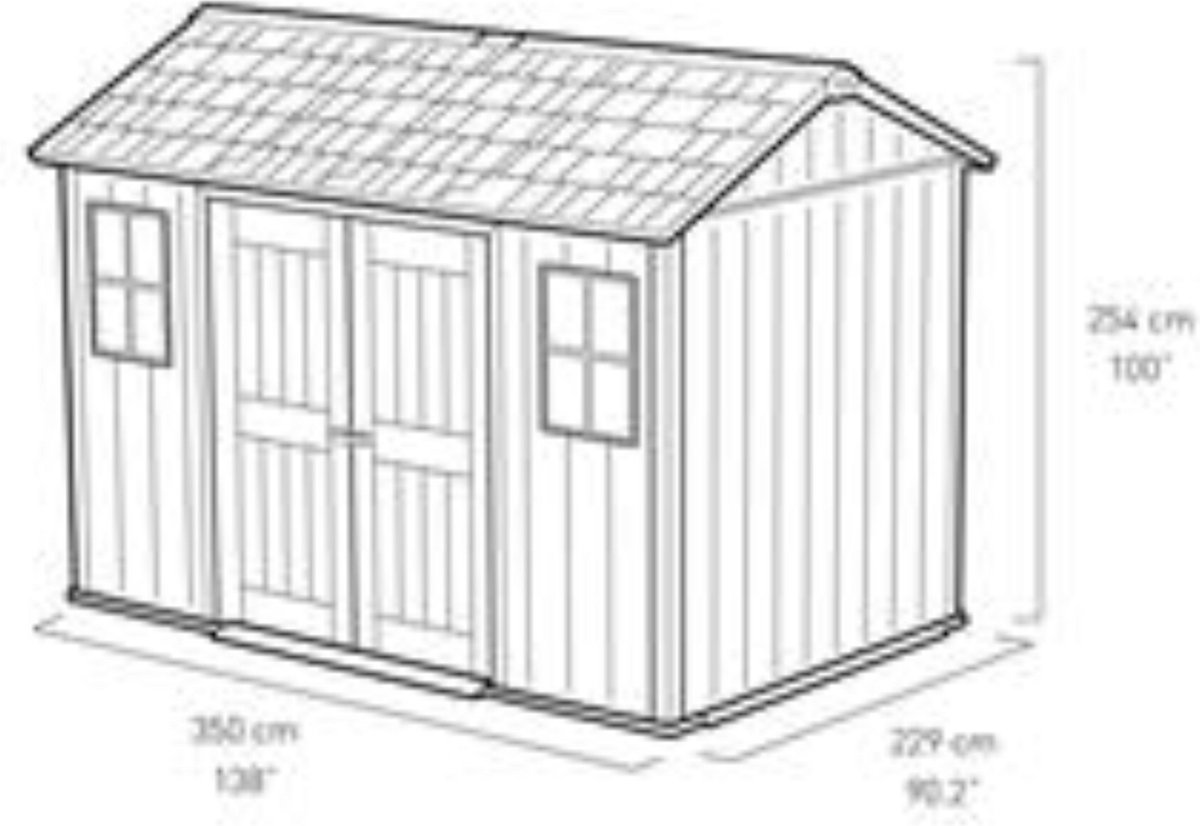 Keter Oakland Tuinhuis 1175 - Grijs