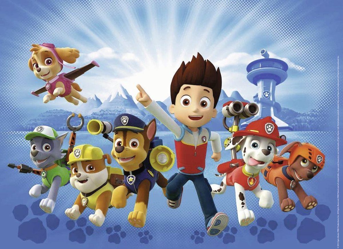 Ravensburger Puzzel Xxl De Ploeg Van Paw Patrol - 100 Stukjes - Blauw