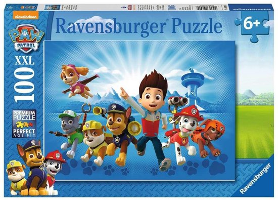 Ravensburger Puzzel Xxl De Ploeg Van Paw Patrol - 100 Stukjes - Blauw