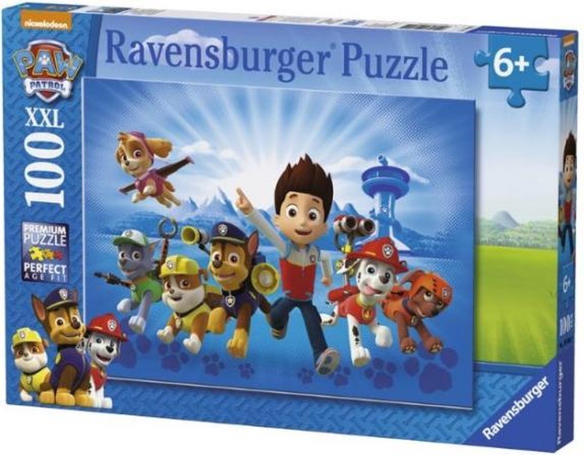 Ravensburger Puzzel Xxl De Ploeg Van Paw Patrol - 100 Stukjes - Blauw