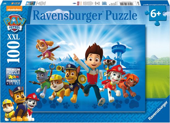 Ravensburger Puzzel Xxl De Ploeg Van Paw Patrol - 100 Stukjes - Blauw