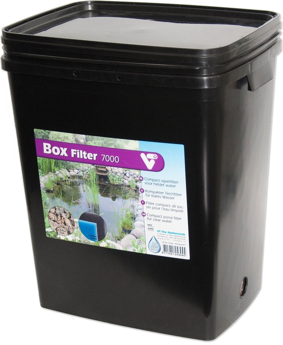 Velda VT Box Filter 7000 Vijverfilter - Zwart