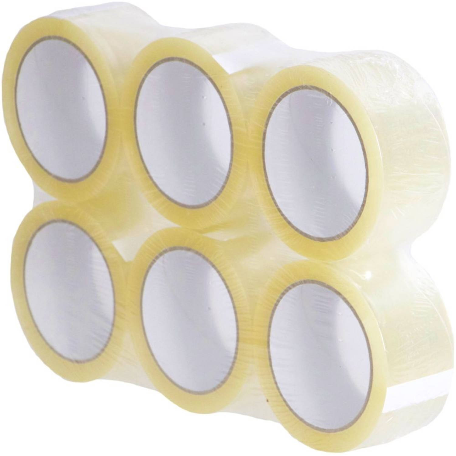 Benza - Verpakkingstape - Verpakkingsplakband - Transparant - 18 Rollen