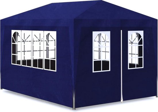 Vidaxl Partytent 3x4 M - Blauw