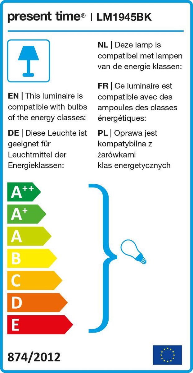 Leitmotiv Dome Vloerlamp - Zwart